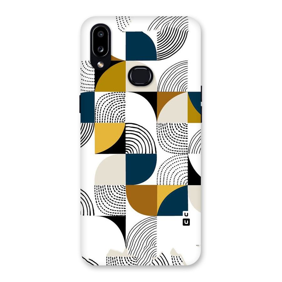 Boxes Pattern Back Case for Galaxy A10s