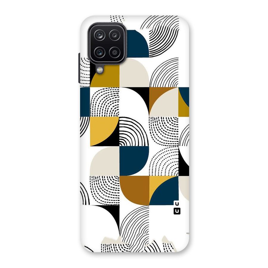 Boxes Pattern Back Case for Galaxy A12