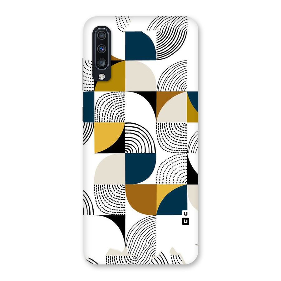 Boxes Pattern Back Case for Galaxy A70
