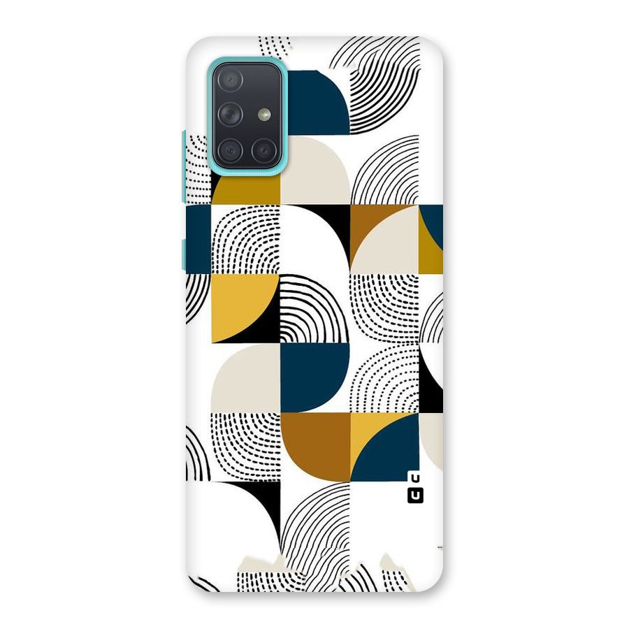 Boxes Pattern Back Case for Galaxy A71