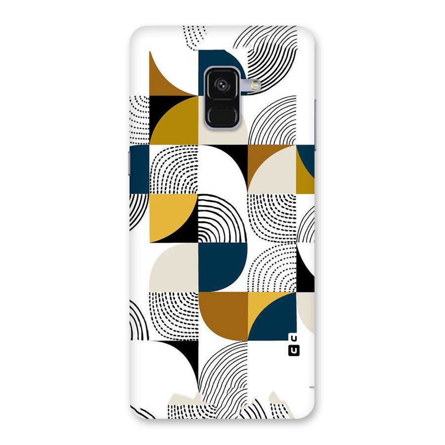 Boxes Pattern Back Case for Galaxy A8 Plus
