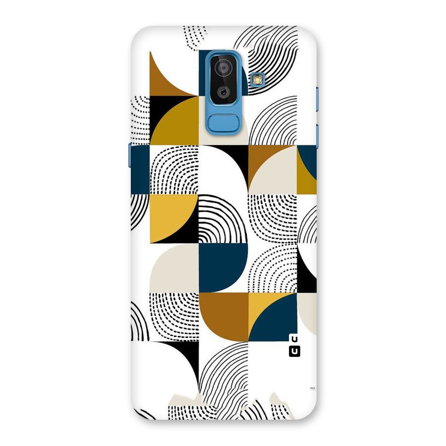 Boxes Pattern Back Case for Galaxy J8