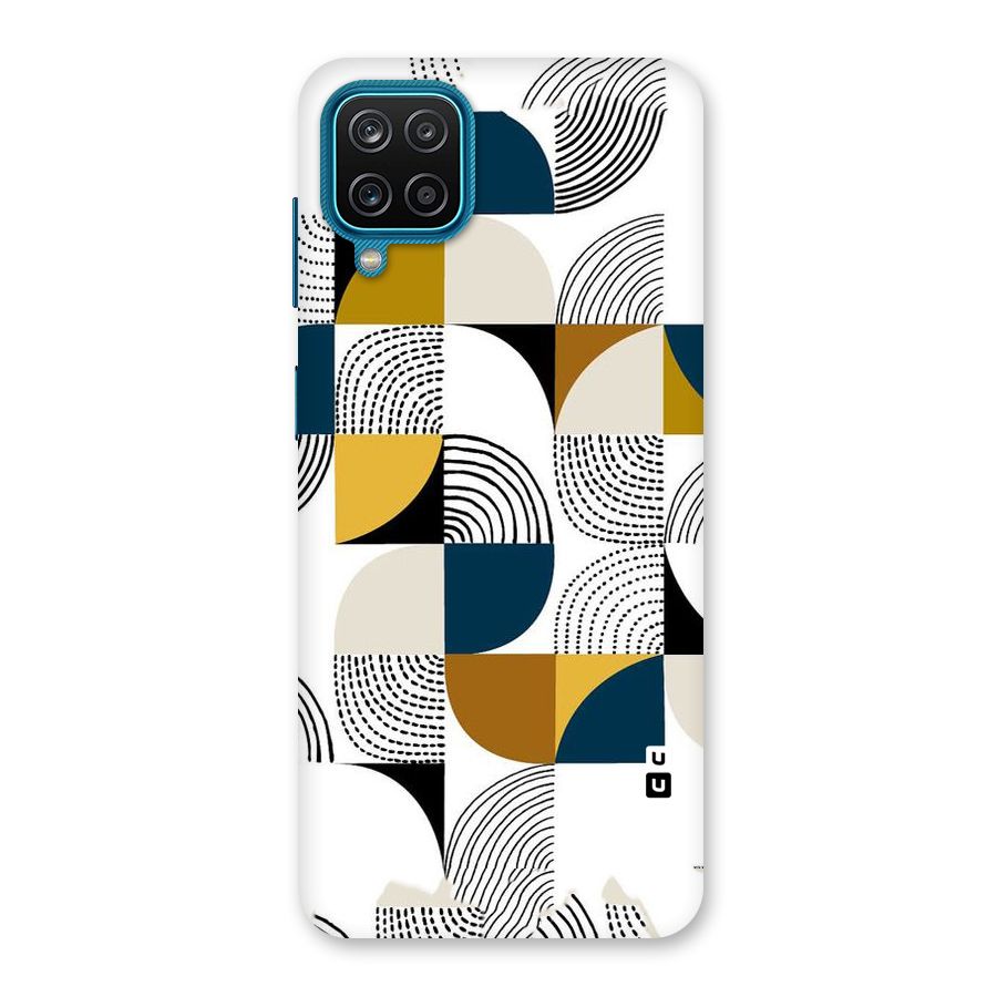 Boxes Pattern Back Case for Galaxy M12