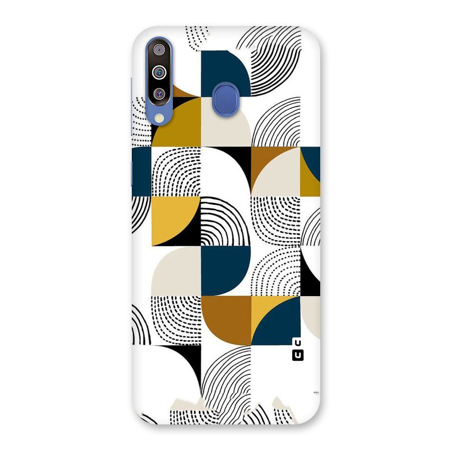 Boxes Pattern Back Case for Galaxy M30
