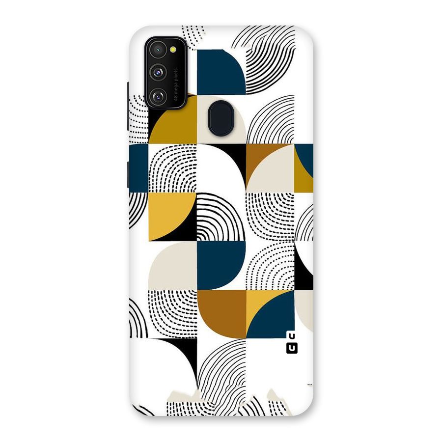 Boxes Pattern Back Case for Galaxy M30s