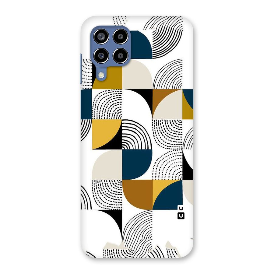 Boxes Pattern Back Case for Galaxy M53 5G