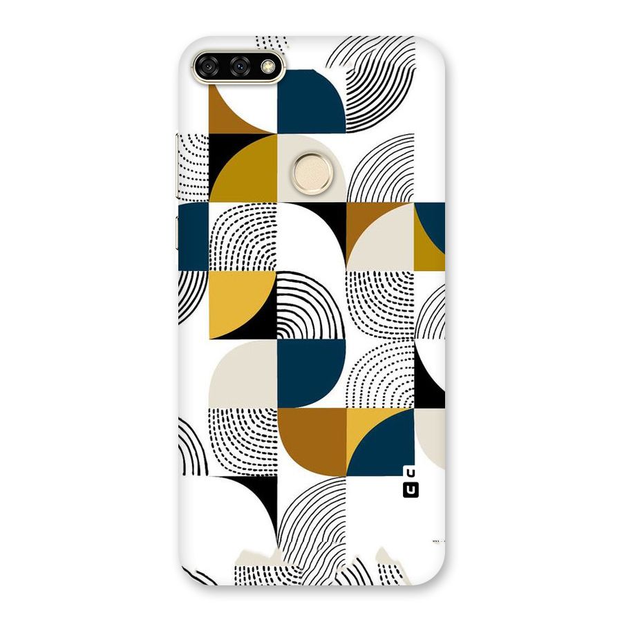 Boxes Pattern Back Case for Honor 7A