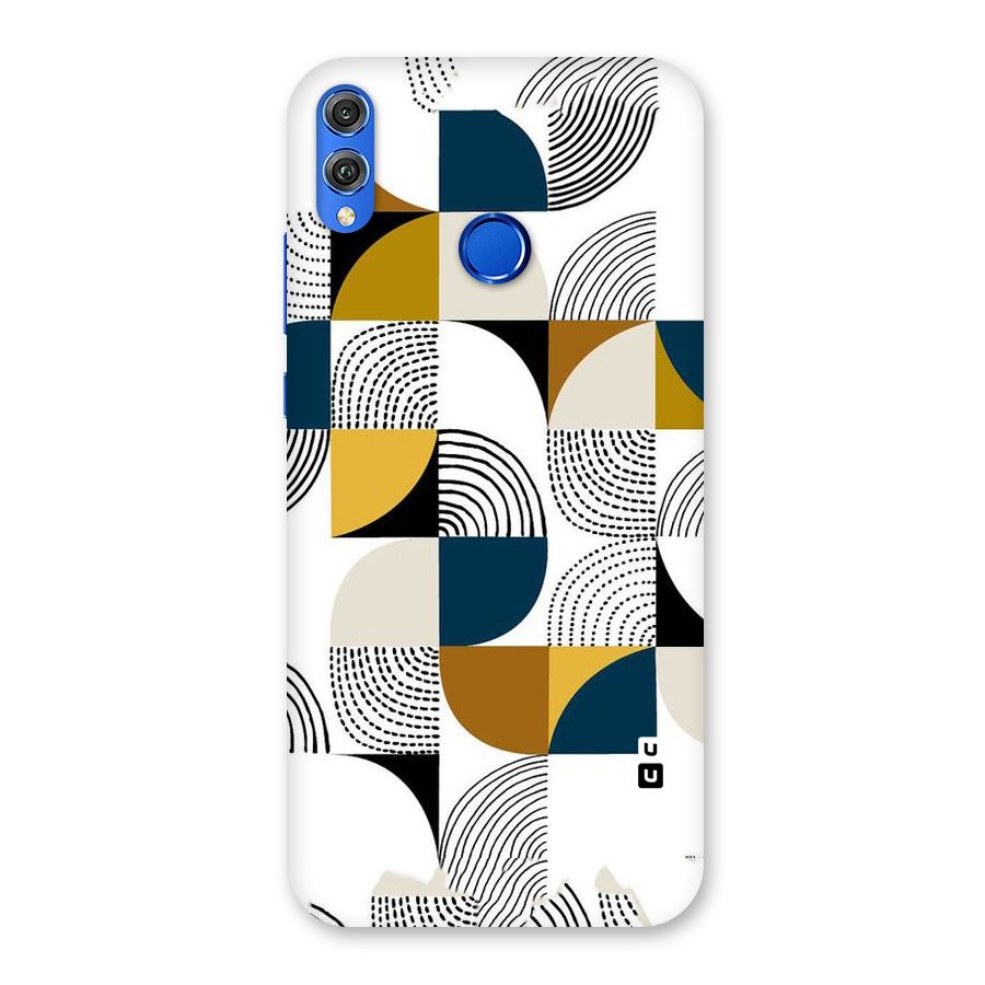 Boxes Pattern Back Case for Honor 8X