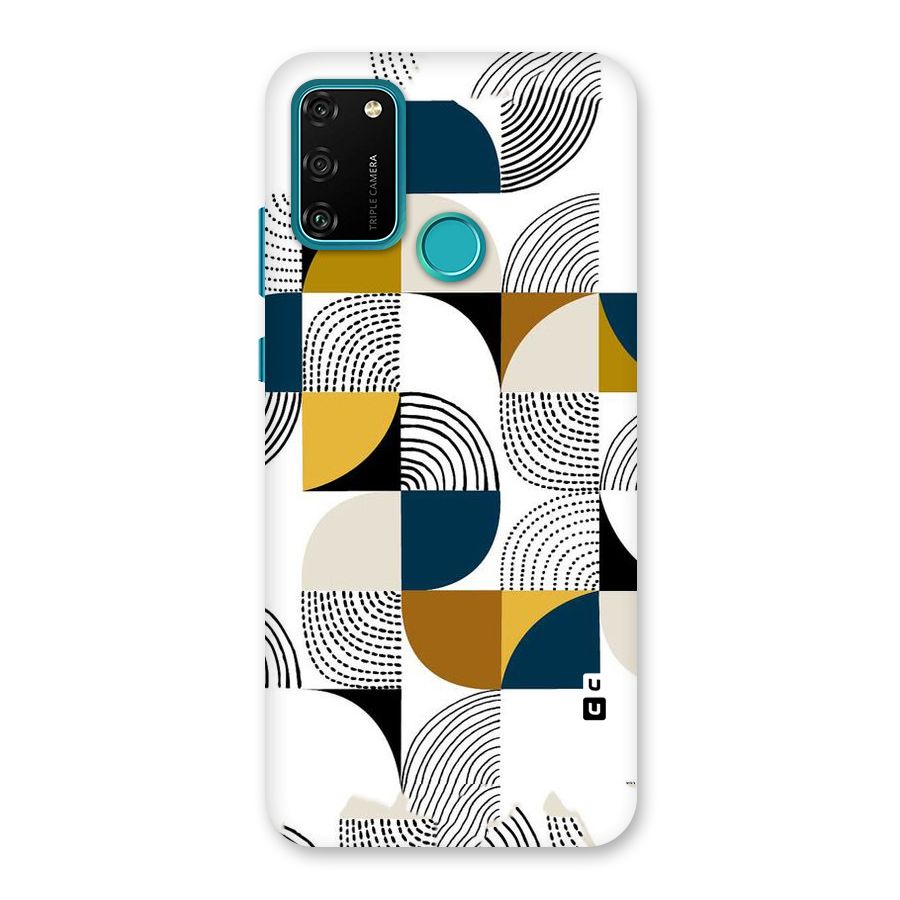 Boxes Pattern Back Case for Honor 9A