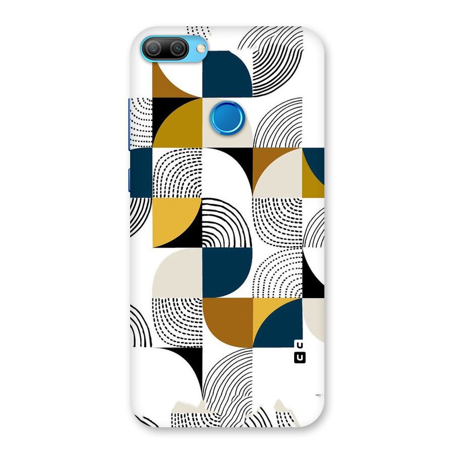 Boxes Pattern Back Case for Honor 9N