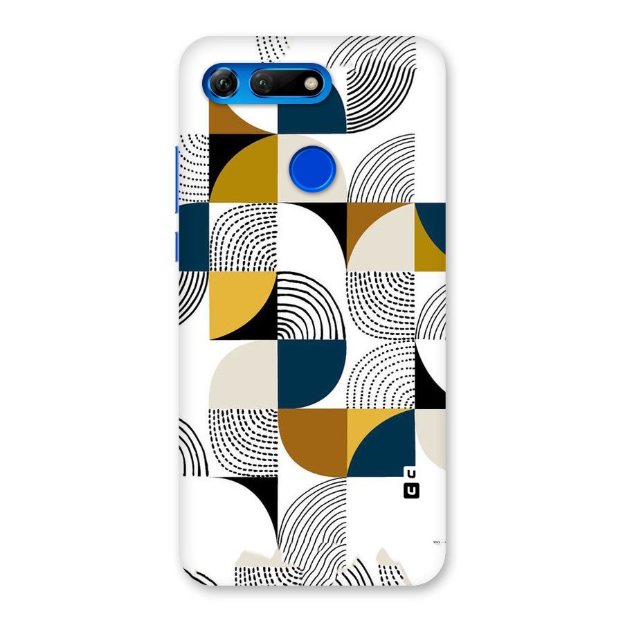 Boxes Pattern Back Case for Honor View 20