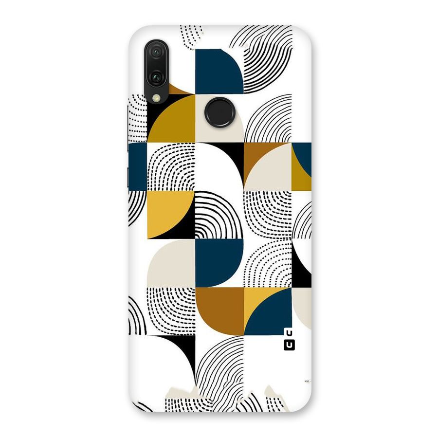 Boxes Pattern Back Case for Huawei Y9 (2019)