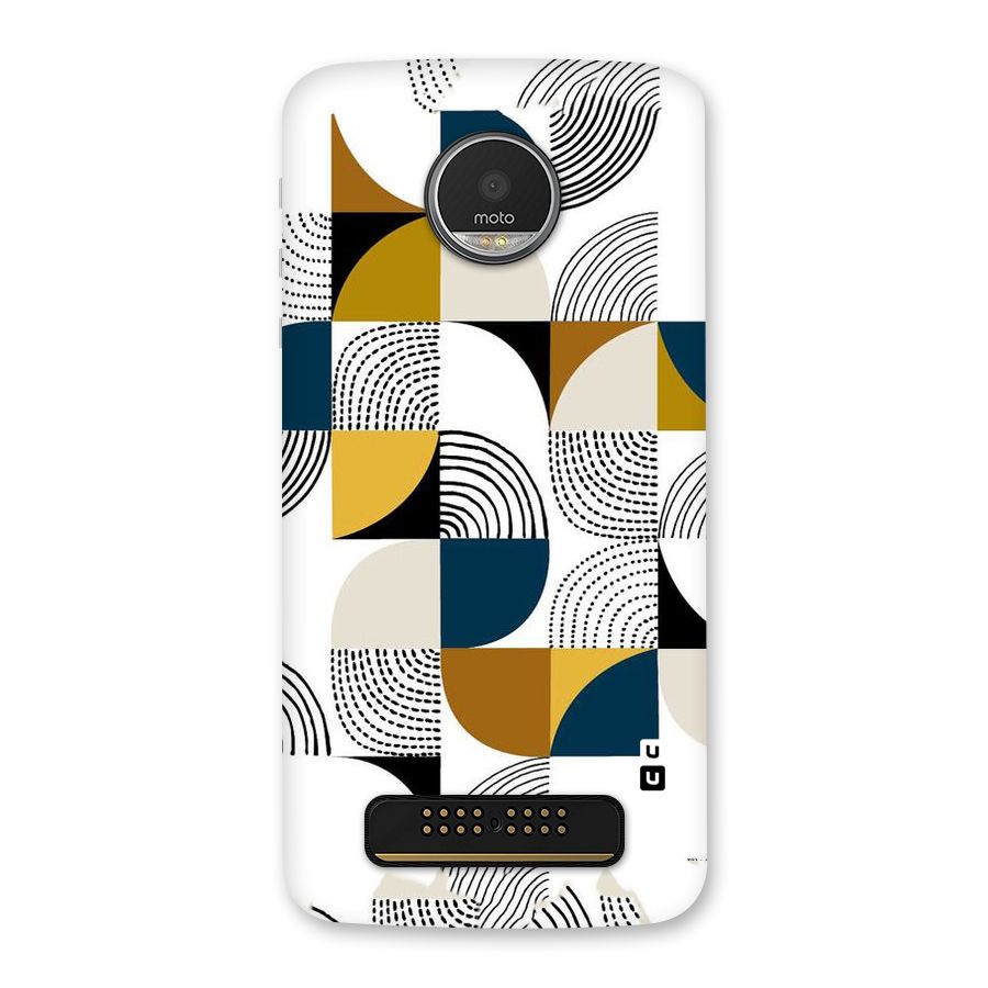 Boxes Pattern Back Case for Moto Z Play