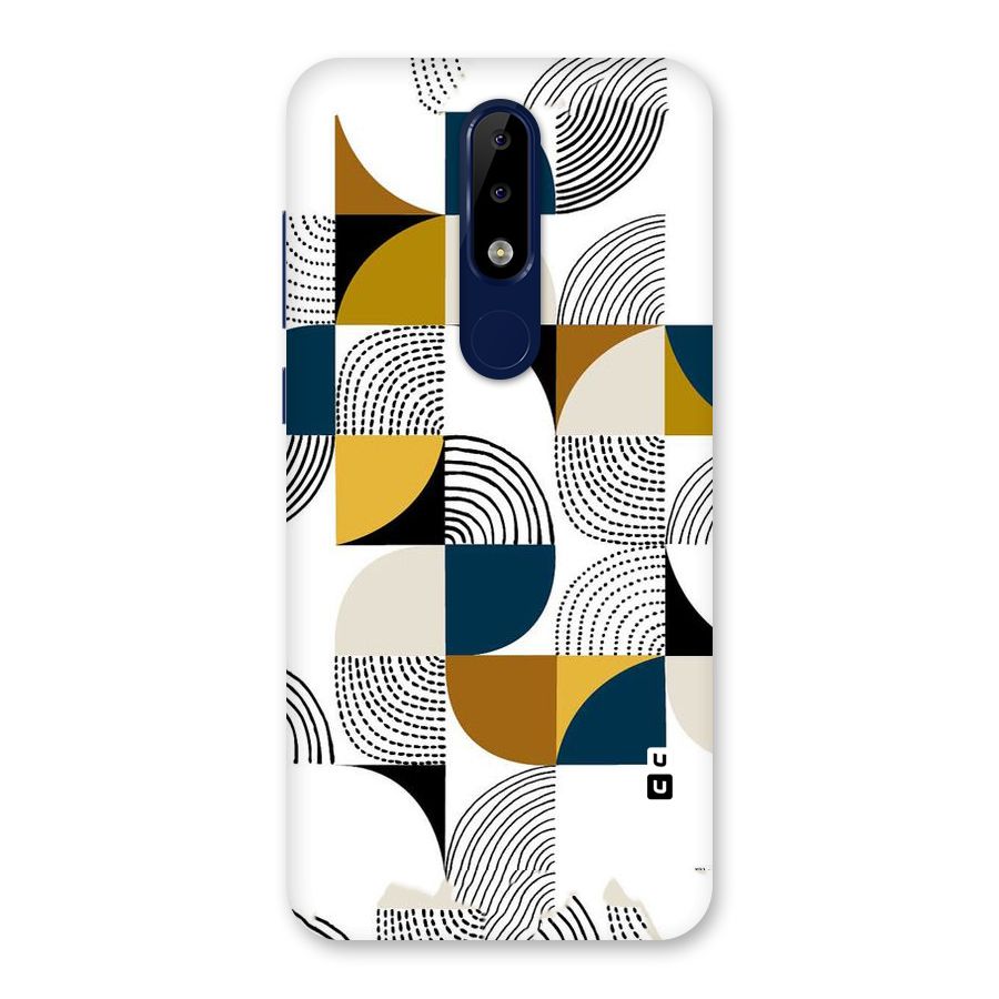 Boxes Pattern Back Case for Nokia 5.1 Plus
