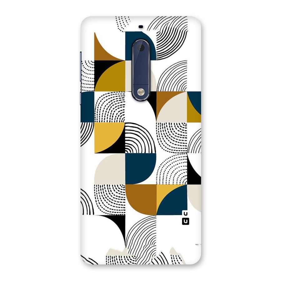 Boxes Pattern Back Case for Nokia 5