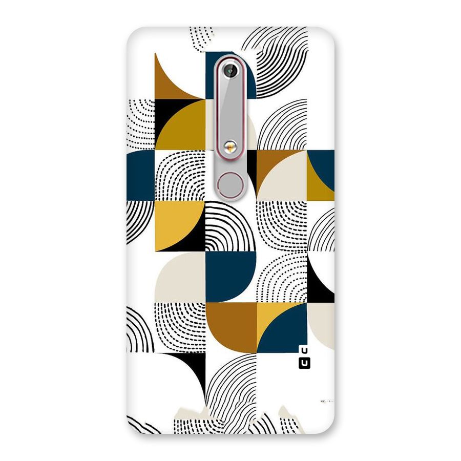 Boxes Pattern Back Case for Nokia 6.1