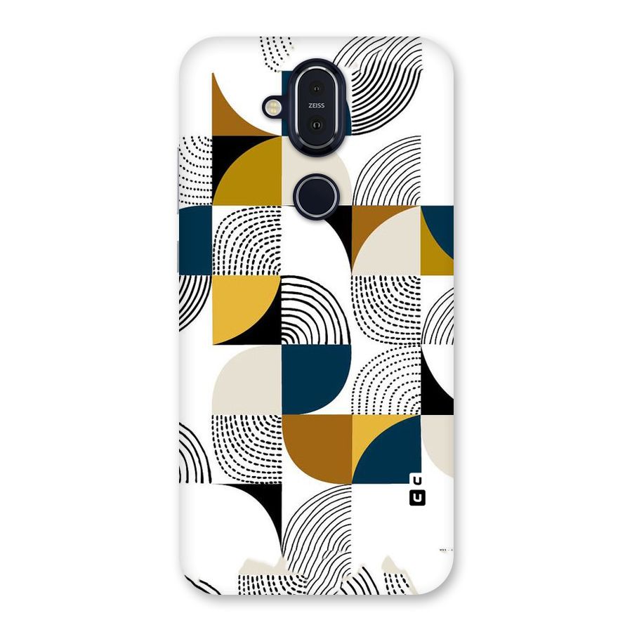 Boxes Pattern Back Case for Nokia 8.1