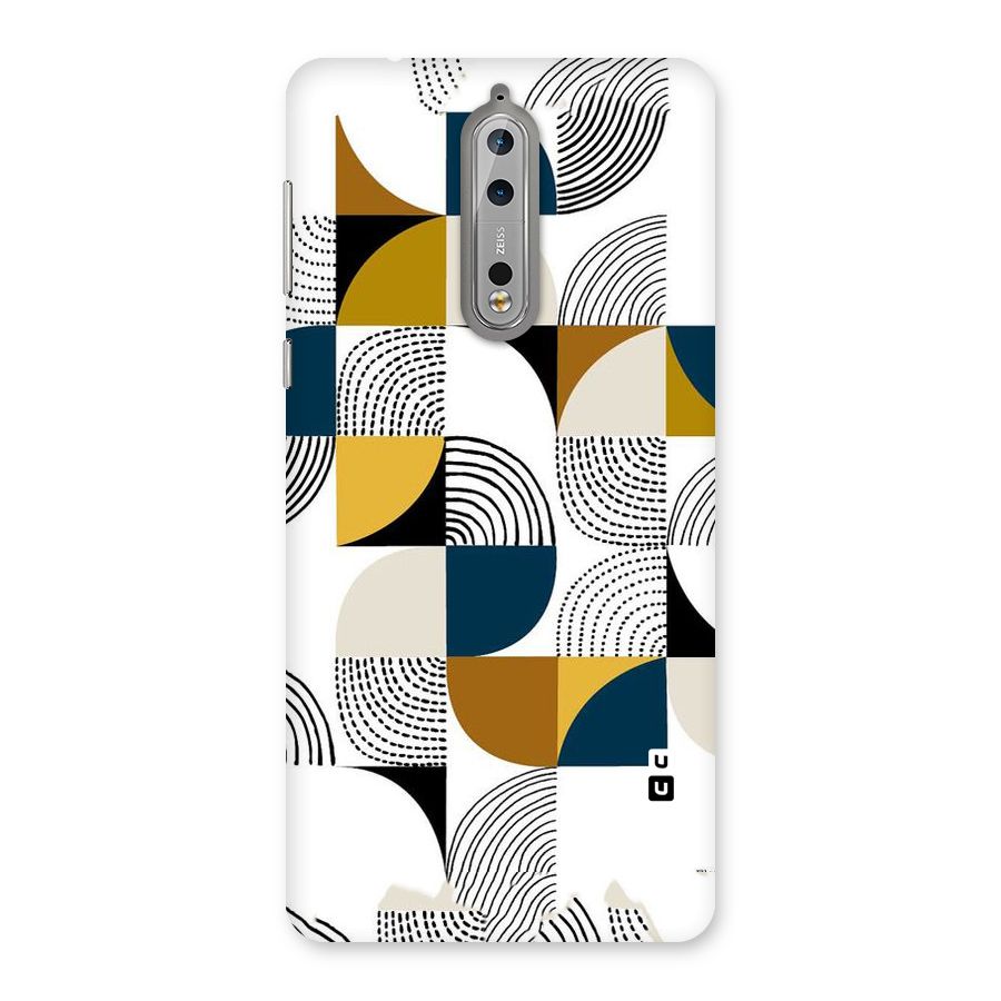 Boxes Pattern Back Case for Nokia 8