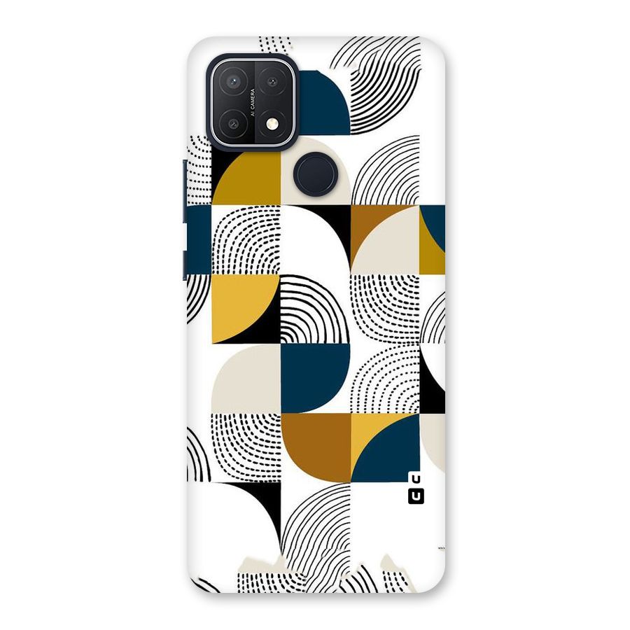 Boxes Pattern Back Case for Oppo A15