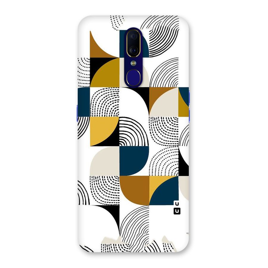 Boxes Pattern Back Case for Oppo F11