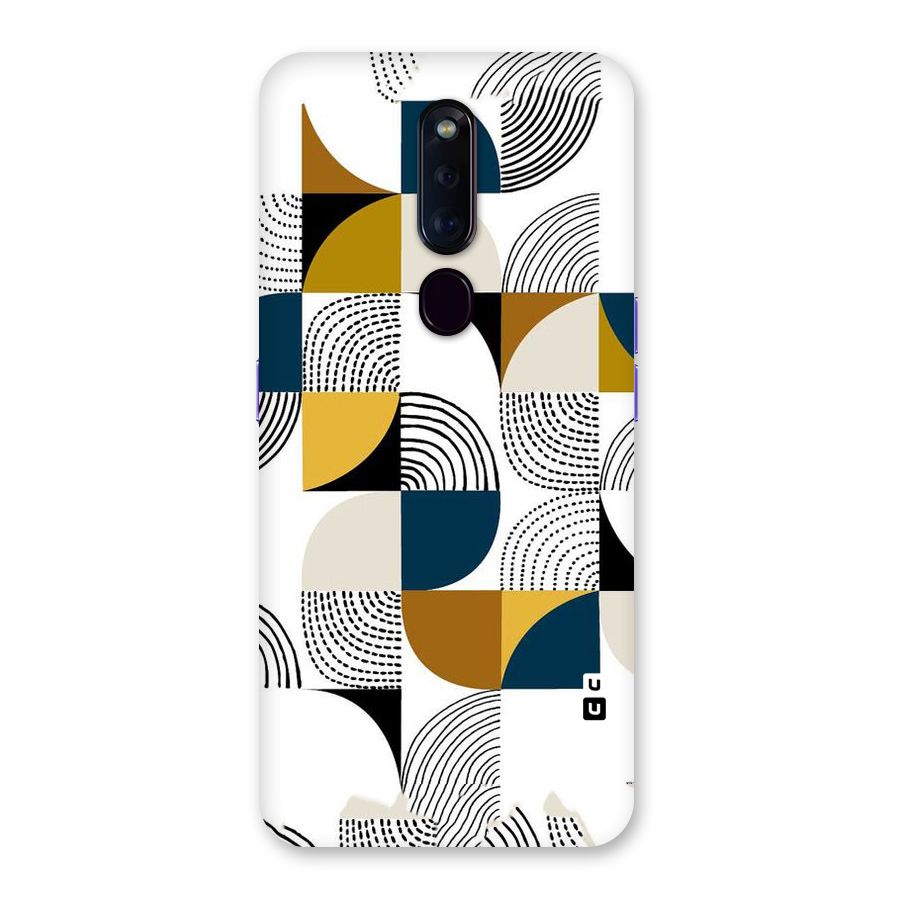 Boxes Pattern Back Case for Oppo F11 Pro