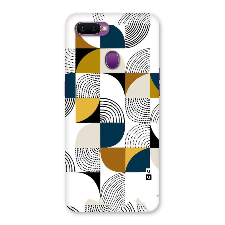 Boxes Pattern Back Case for Oppo F9