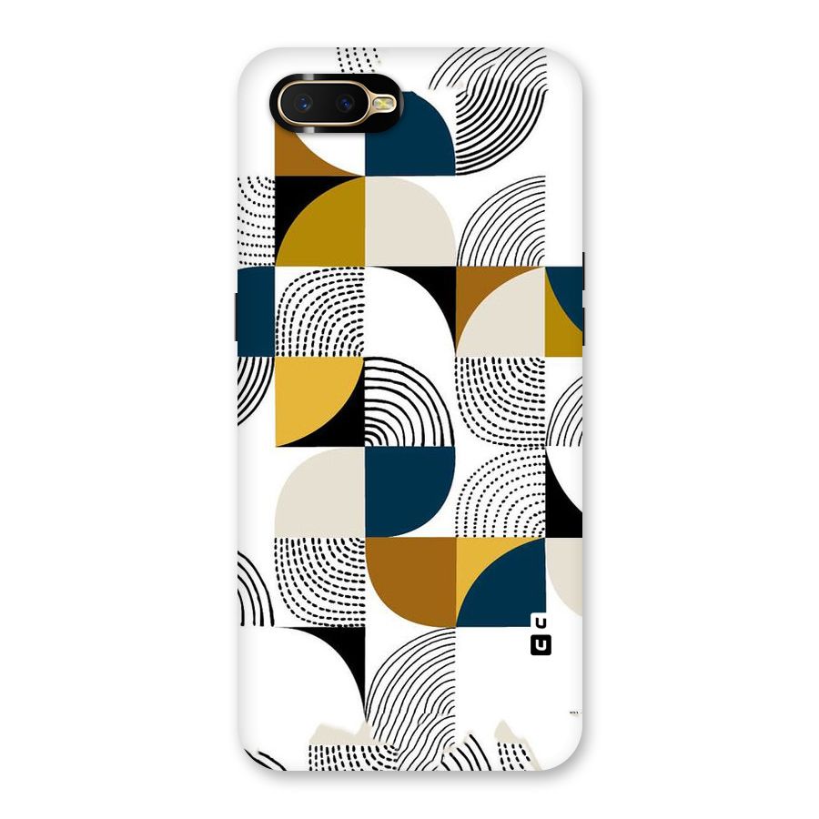 Boxes Pattern Back Case for Oppo K1