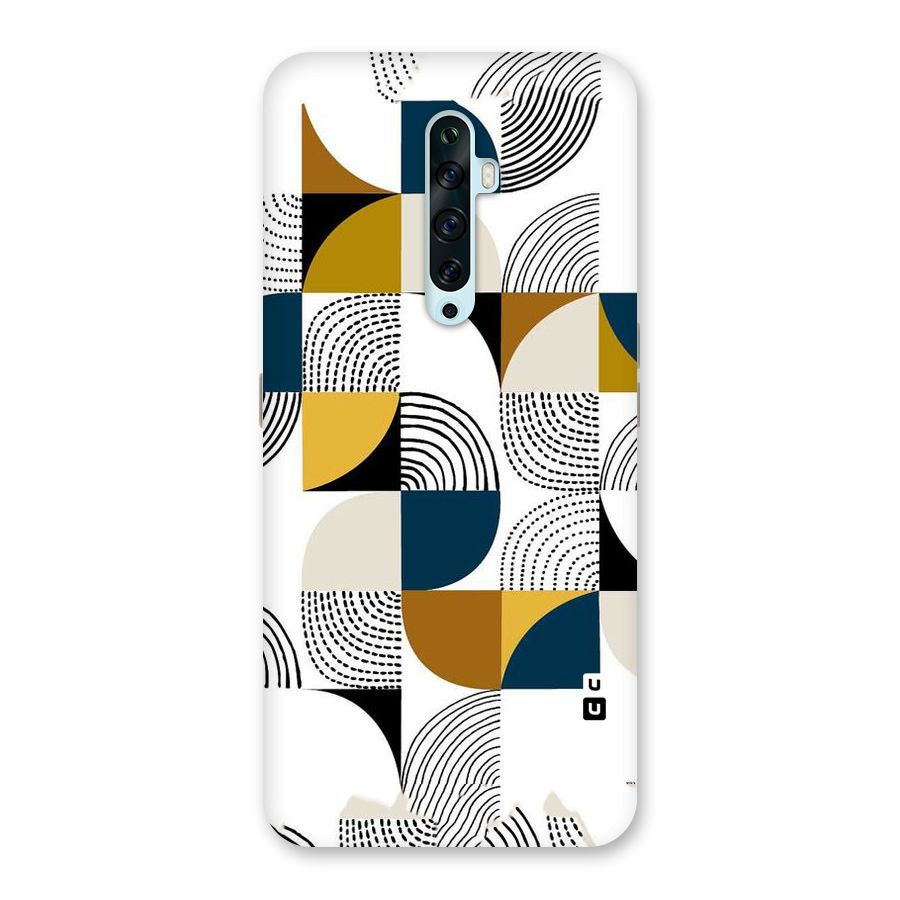 Boxes Pattern Back Case for Oppo Reno2 F