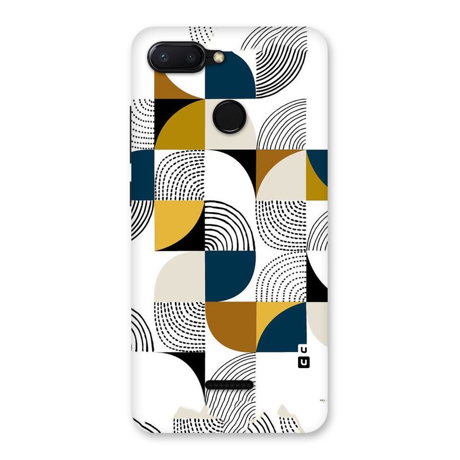 Boxes Pattern Back Case for Redmi 6
