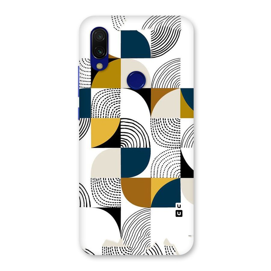 Boxes Pattern Back Case for Redmi 7