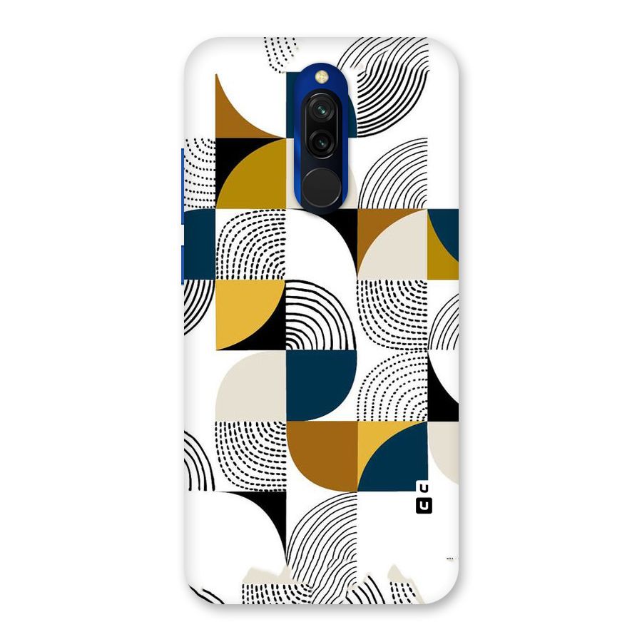Boxes Pattern Back Case for Redmi 8