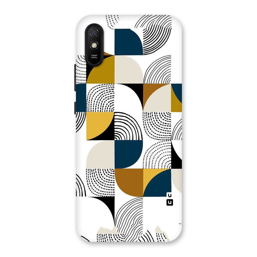 Boxes Pattern Back Case for Redmi 9A