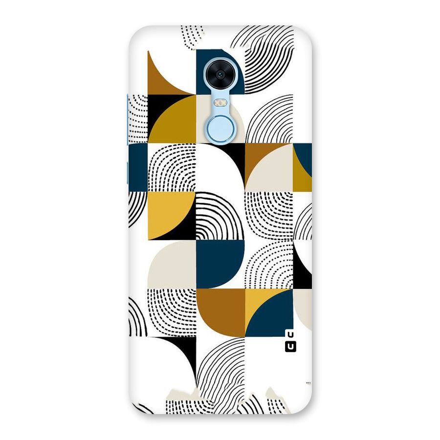 Boxes Pattern Back Case for Redmi Note 5