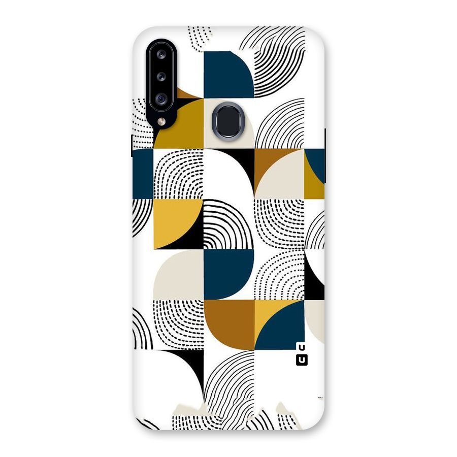 Boxes Pattern Back Case for Samsung Galaxy A20s