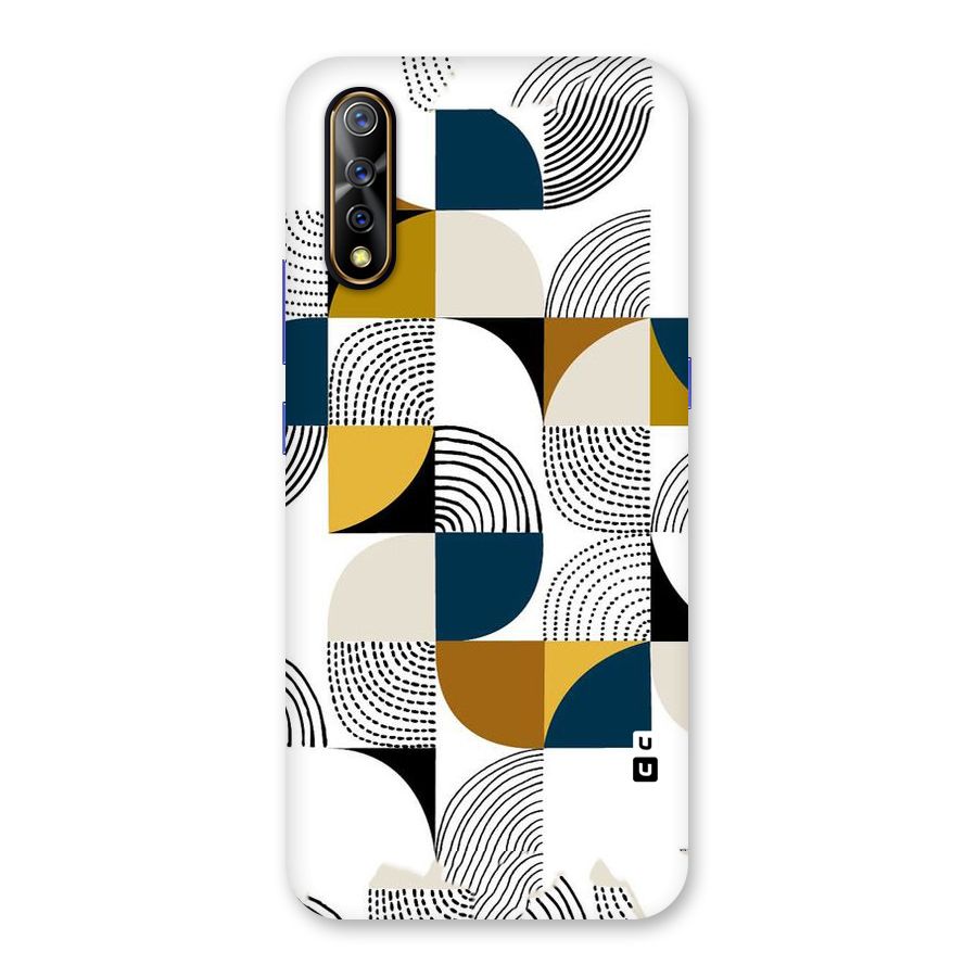 Boxes Pattern Back Case for Vivo S1