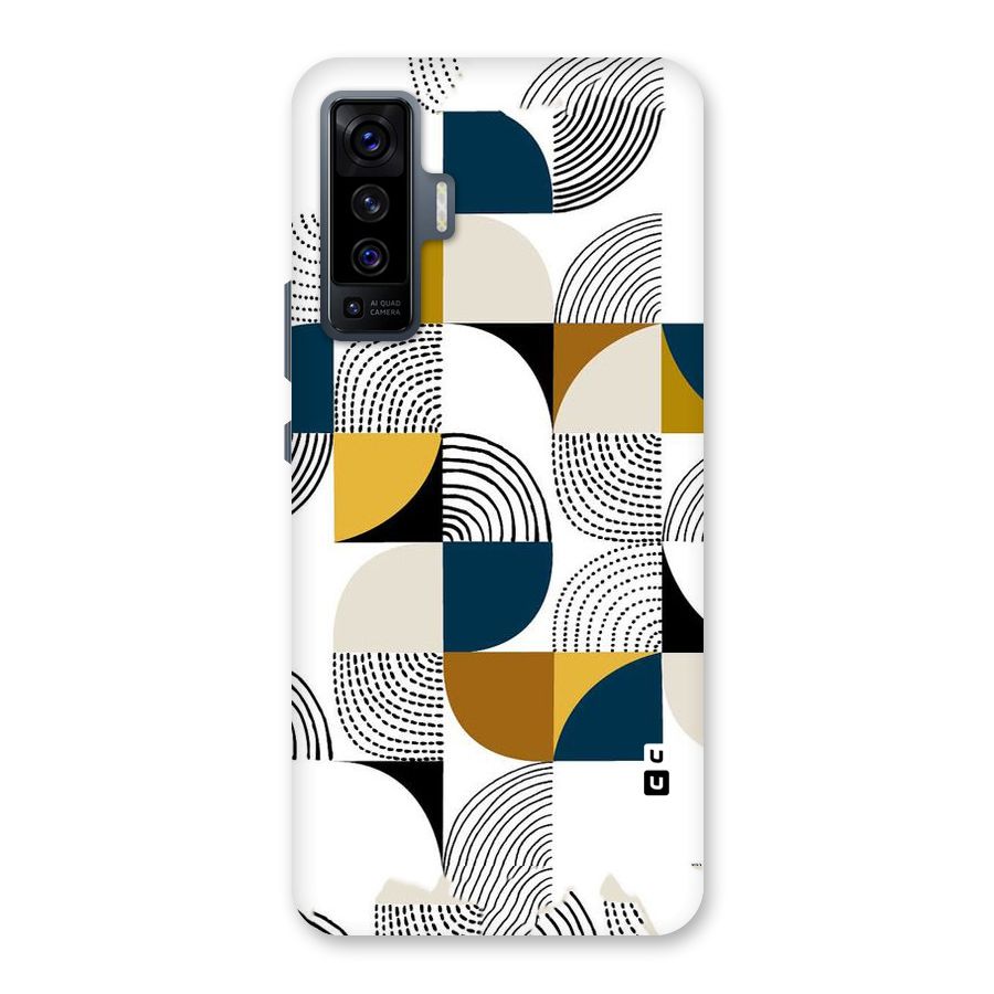 Boxes Pattern Back Case for Vivo X50