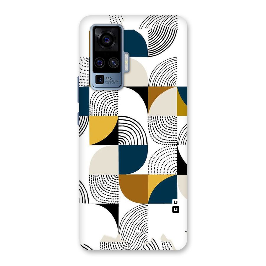 Boxes Pattern Back Case for Vivo X50 Pro