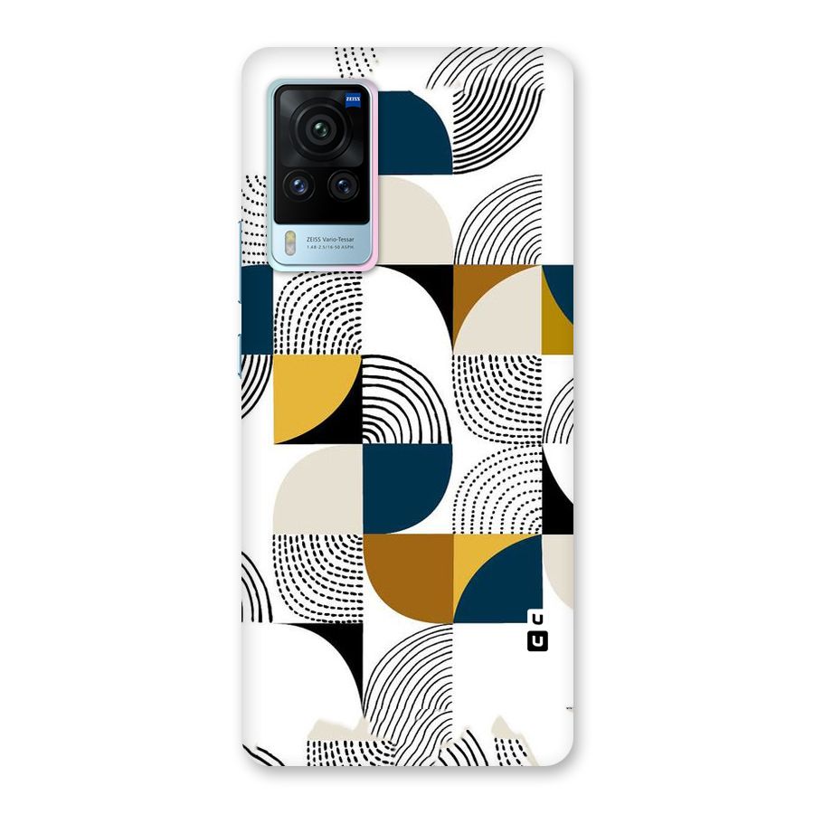 Boxes Pattern Back Case for Vivo X60 Pro