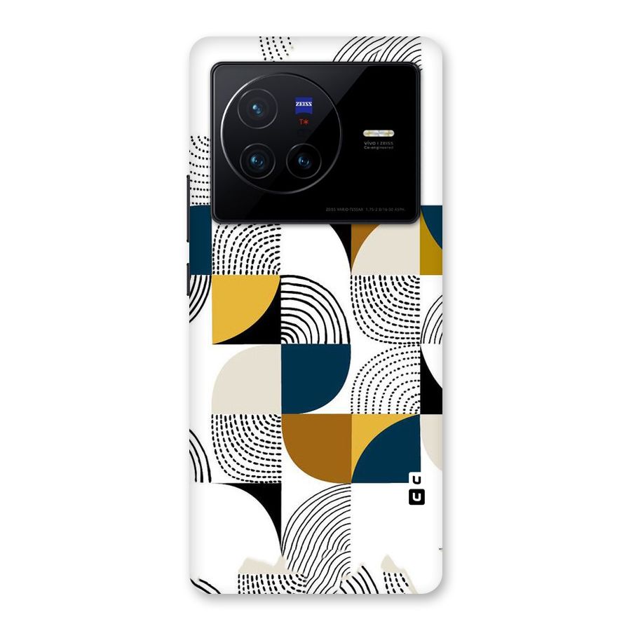 Boxes Pattern Back Case for Vivo X80