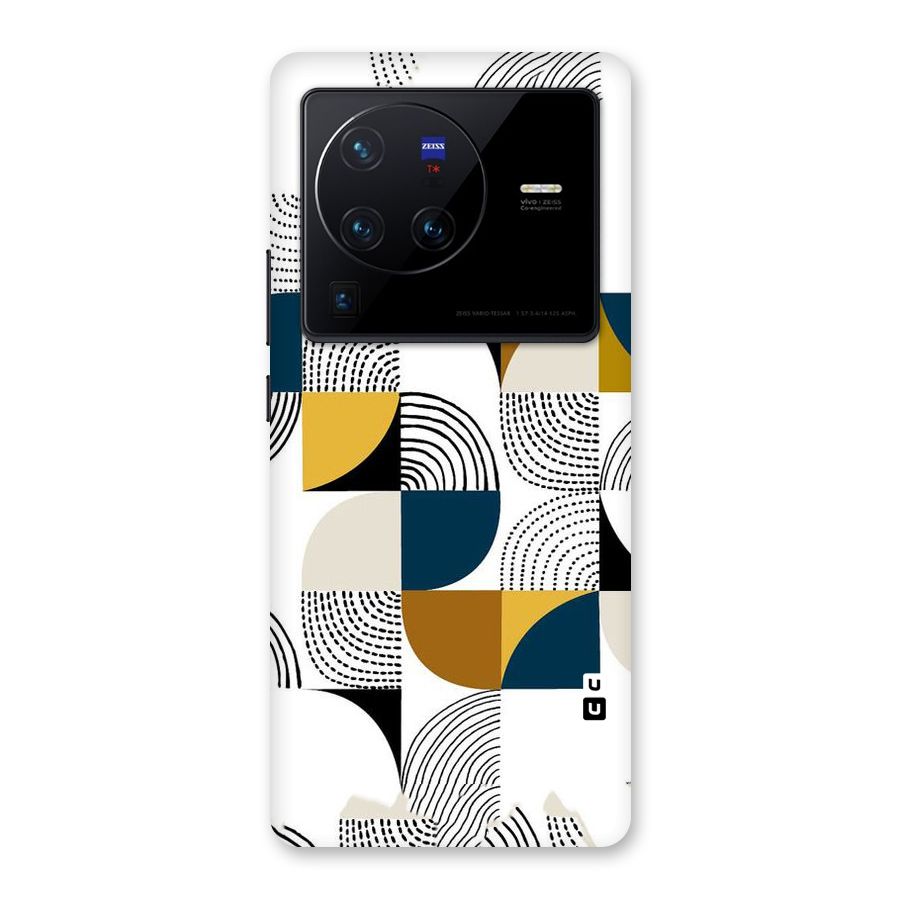 Boxes Pattern Back Case for Vivo X80 Pro