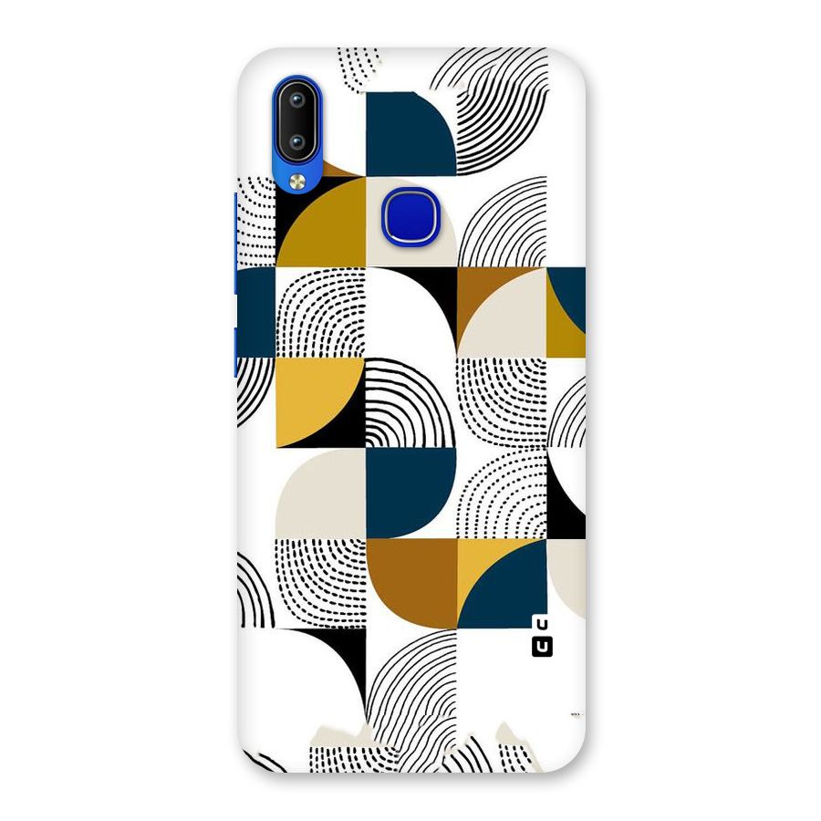 Boxes Pattern Back Case for Vivo Y91