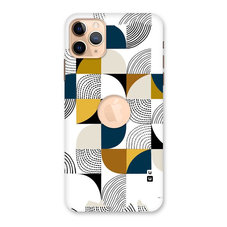 Boxes Pattern Back Case for iPhone 11 Pro Max Logo Cut