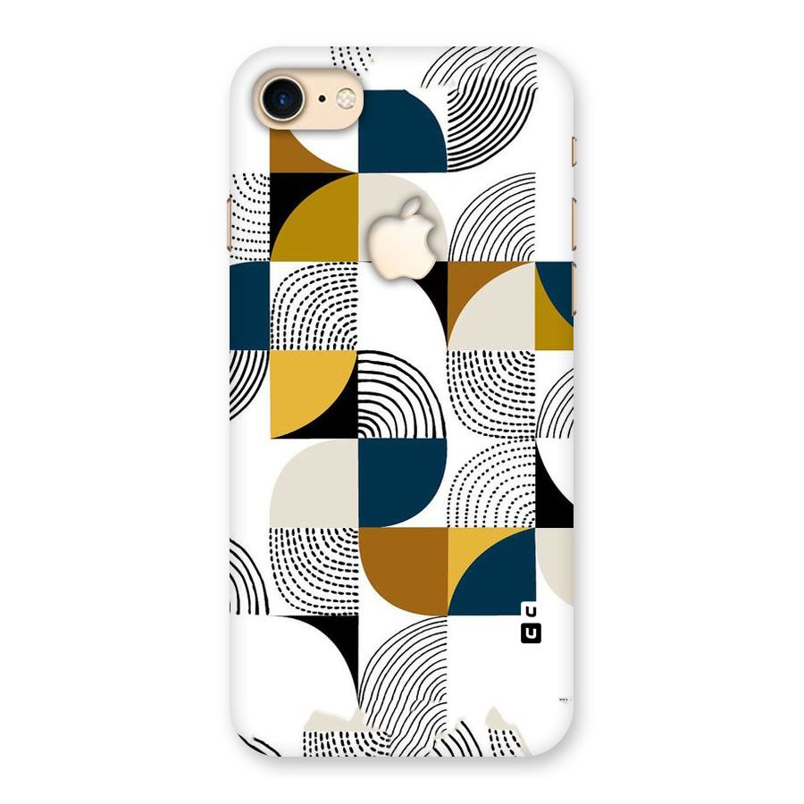 Boxes Pattern Back Case for iPhone 7 Apple Cut