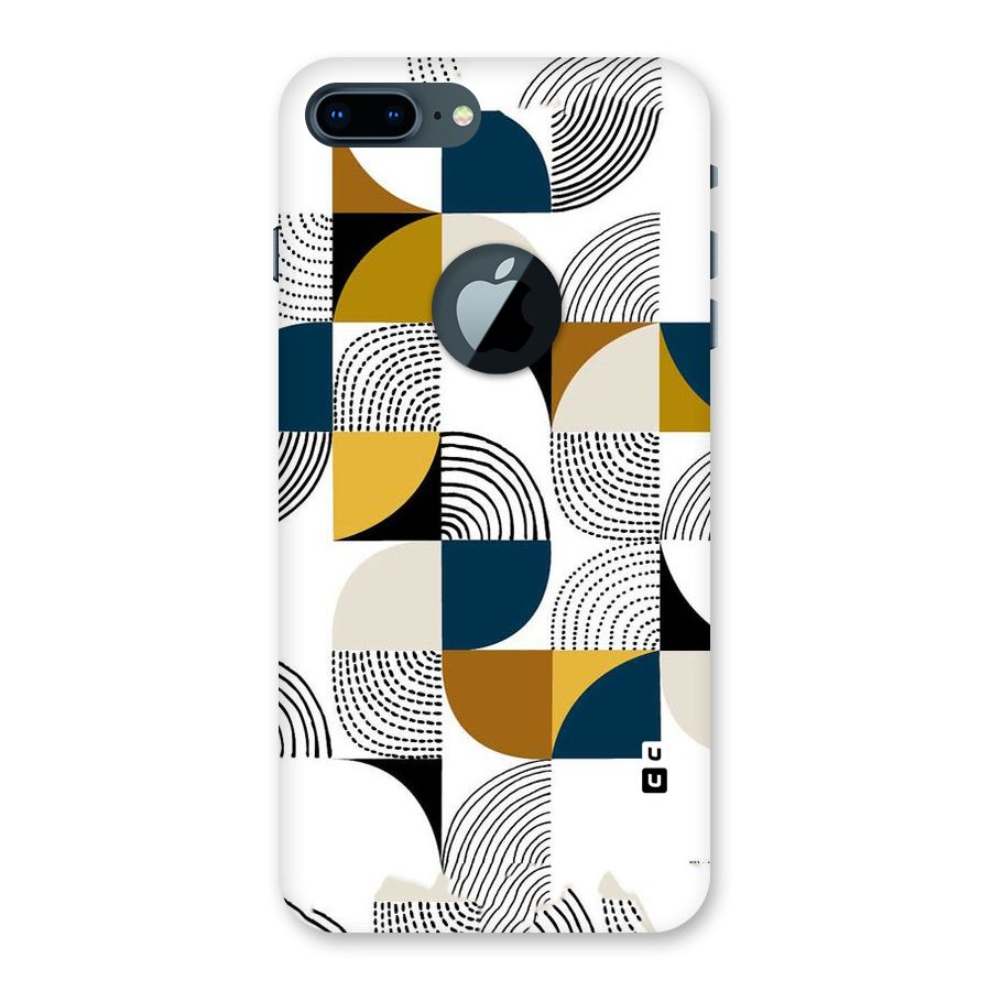 Boxes Pattern Back Case for iPhone 7 Plus Logo Cut