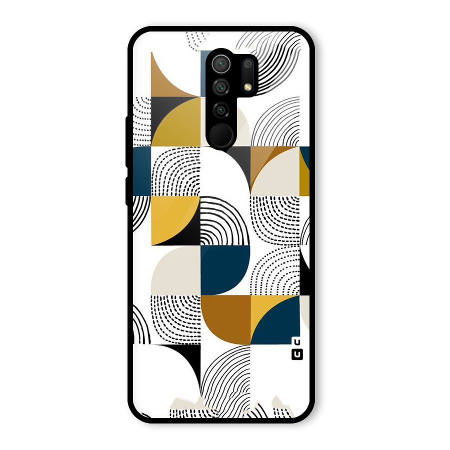 Boxes Pattern Glass Back Case for Poco M2