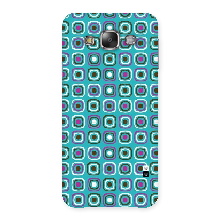 Boxes Tiny Pattern Back Case for Galaxy E7