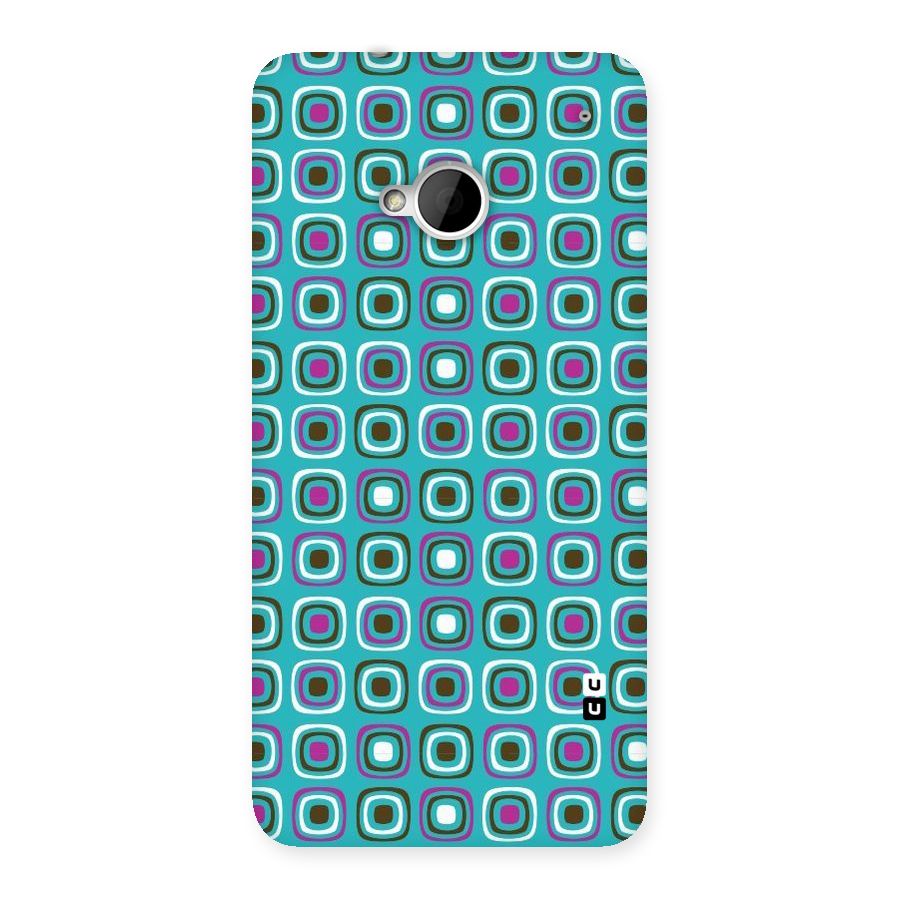 Boxes Tiny Pattern Back Case for HTC One M7