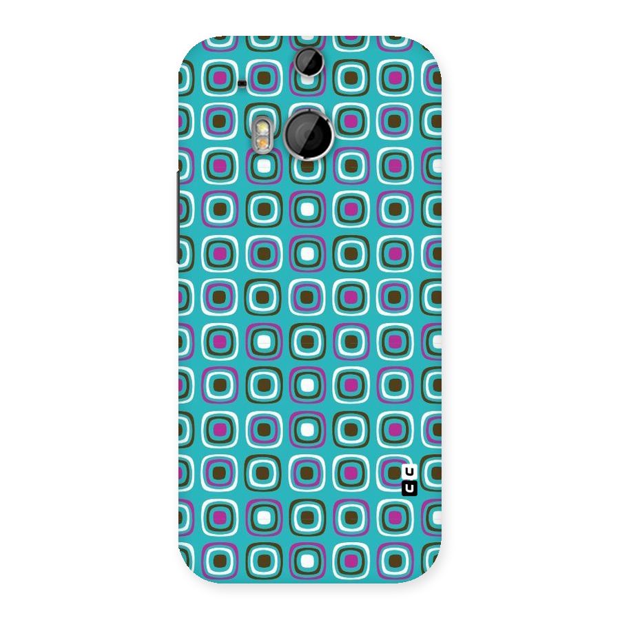 Boxes Tiny Pattern Back Case for HTC One M8