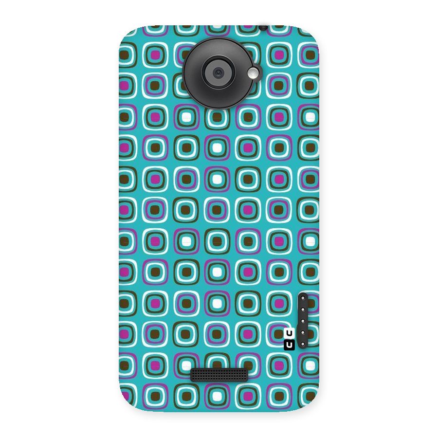 Boxes Tiny Pattern Back Case for HTC One X