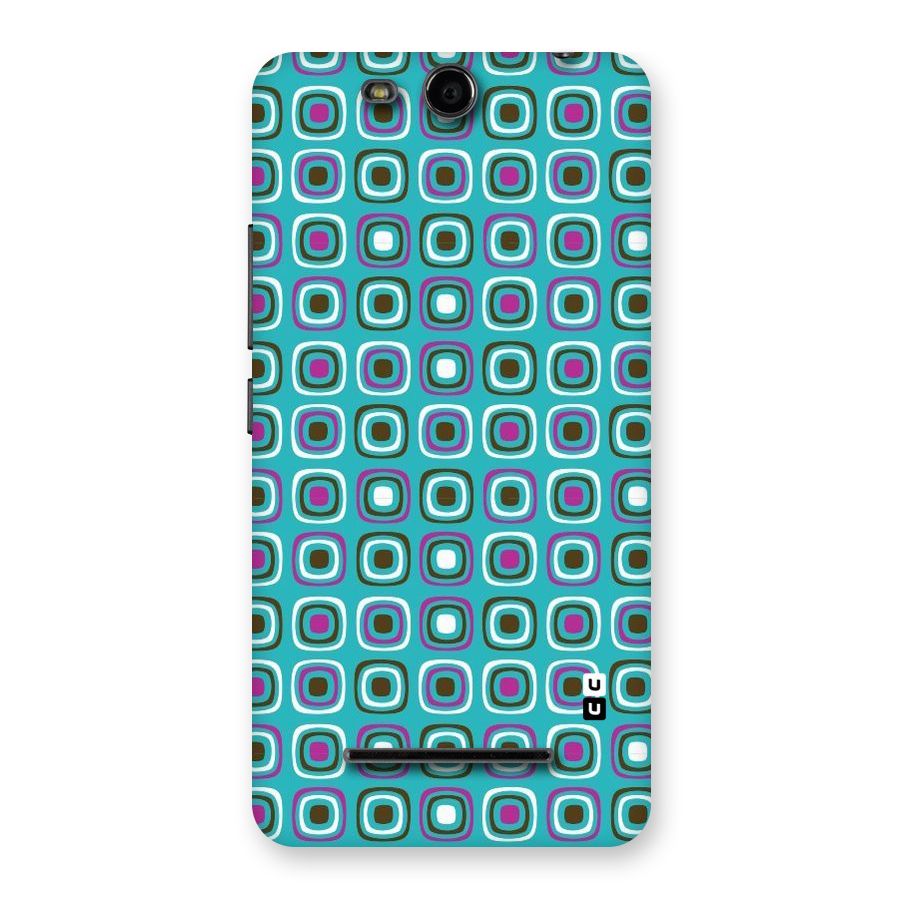 Boxes Tiny Pattern Back Case for Micromax Canvas Juice 3 Q392